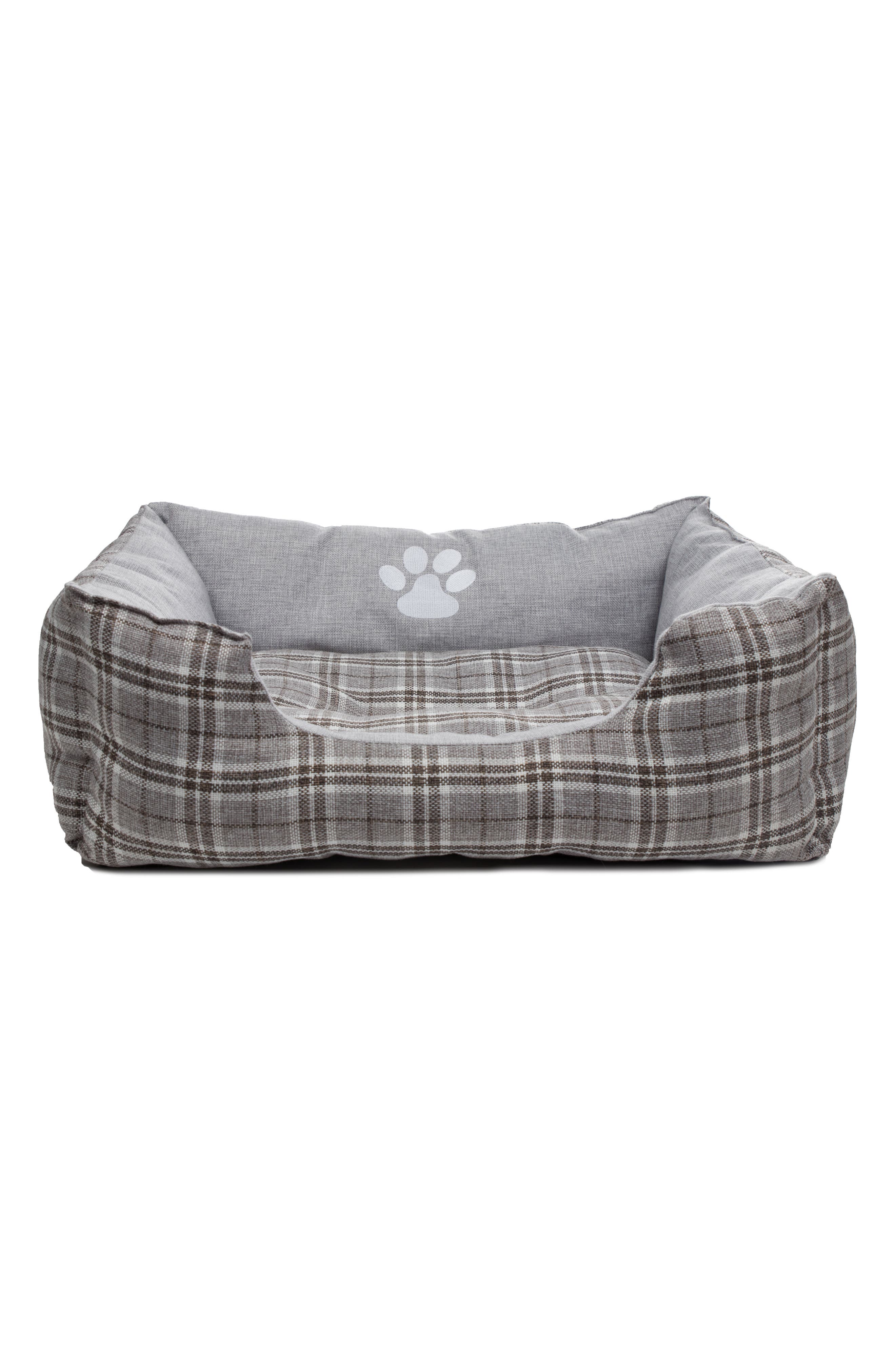 Duck River Textile Harlee Large Square Pet Bed In Grey