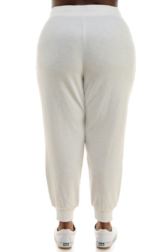 Nina Leonard Novelty Joggers In Ivory