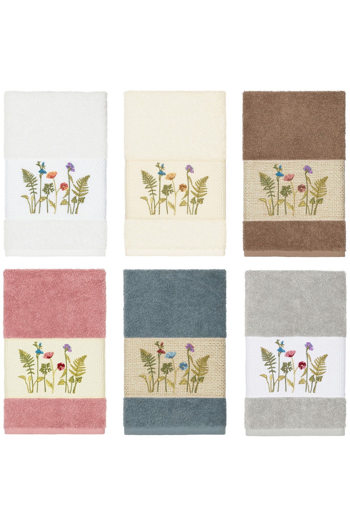 Linum Home Serenity Embellished Hand Towel