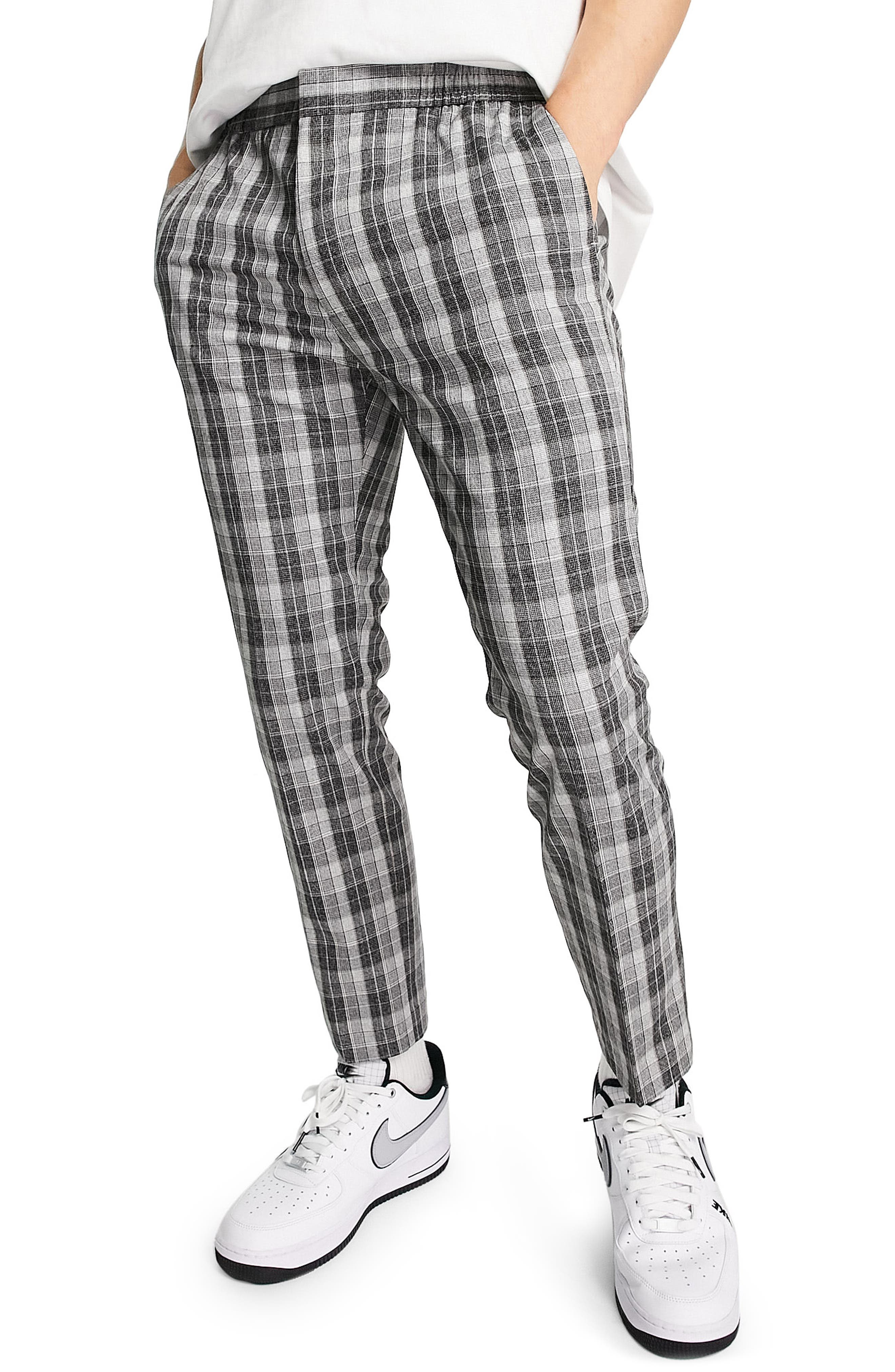 Topman Check Skinny Trousers | Nordstrom