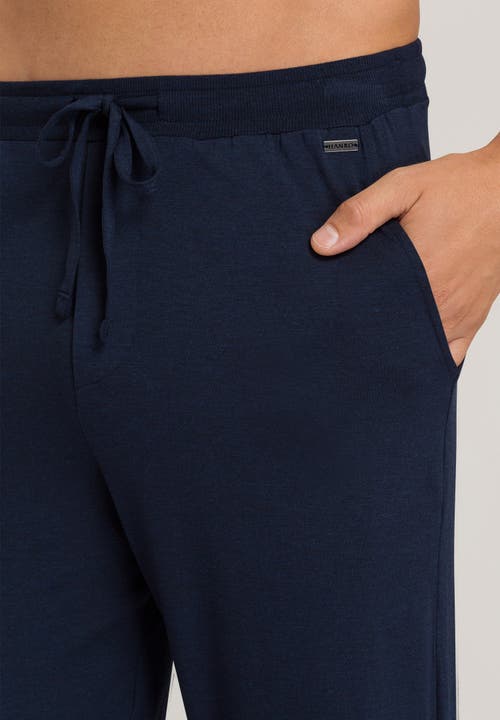 Shop Hanro Casuals Drawstring Pants In Deep Navy