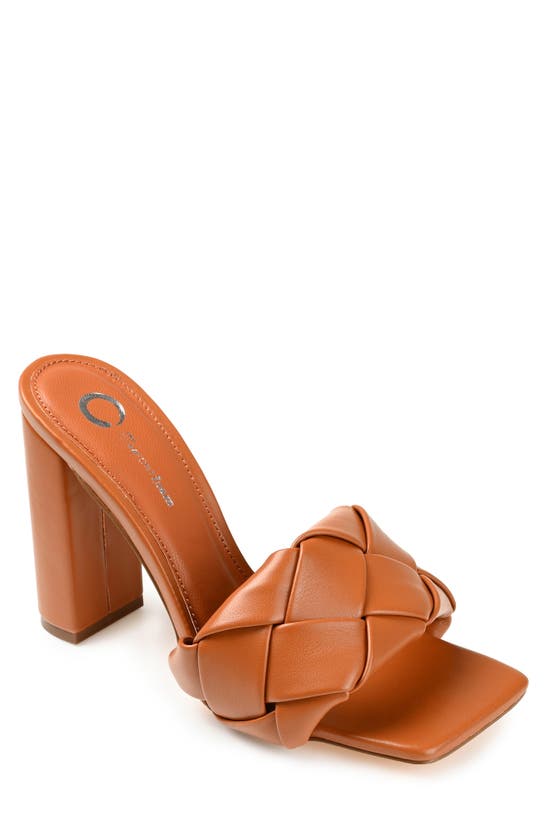 Journee Collection Maysie Square-toe Pump In Brown