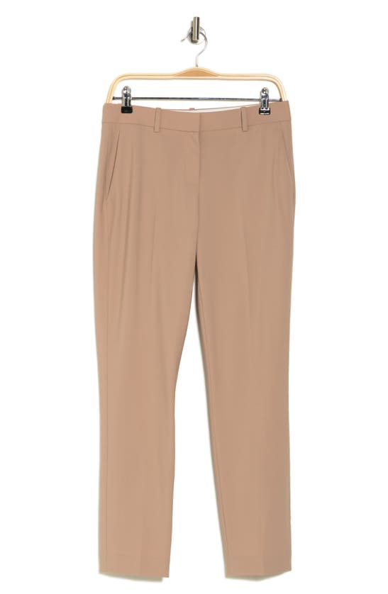 Theory Testra Stretch Wool Pants In Palomino