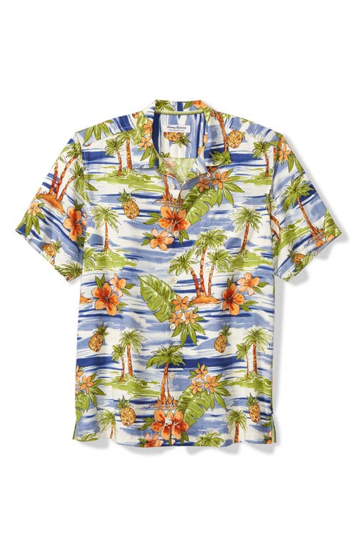 Tommy Bahama Veracruz Cay Horizon Isles Button-Up Camp Shirt in Neptune 