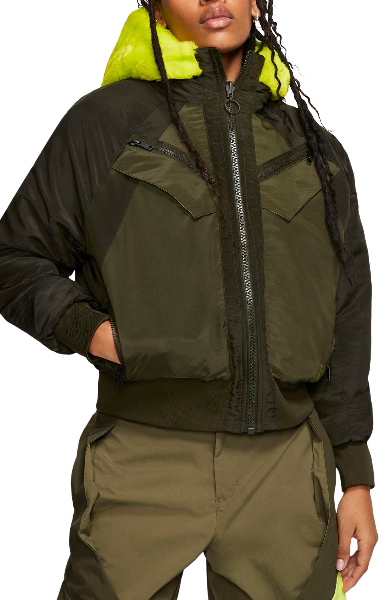 jordan women's reversible bomber jacket