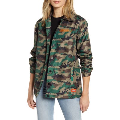 Dickies Camo Windbreaker Jacket, Green