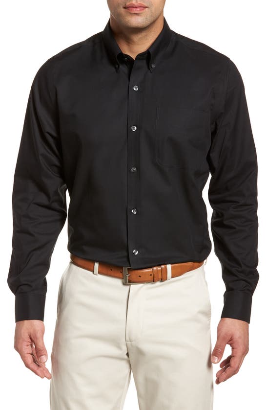 Cutter & Buck Classic Fit Sport Shirt In Black