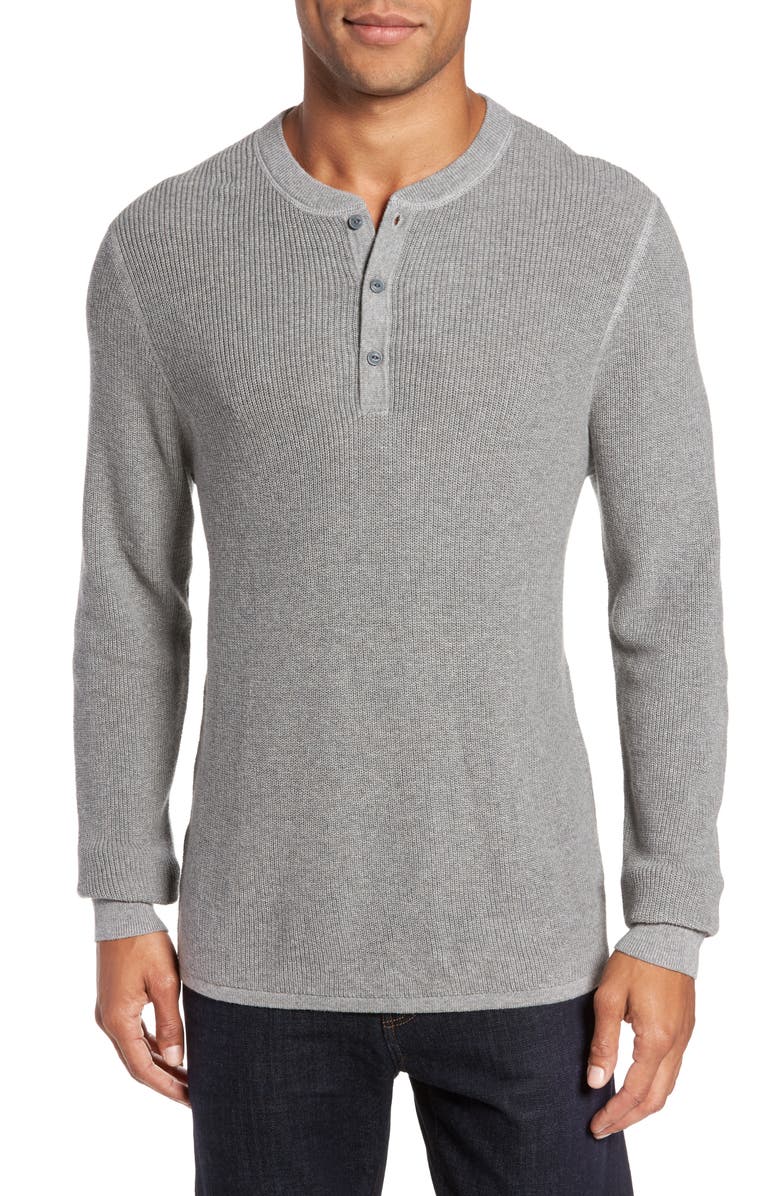 Nordstrom Men's Shop Cotton & Cashmere Henley Sweater | Nordstrom