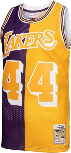 Mitchell & Ness, Shirts, Jerry West Lakers 44 Mitchell Ness Harwood  Classics Jersey