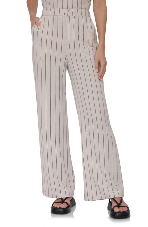 Stripe Wide Leg Pants