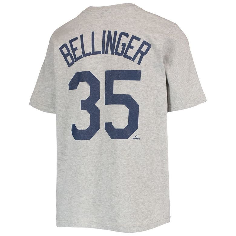 Nike Kids' Youth Cody Bellinger Heather Grey Los Angeles Dodgers Player  Name & Number T-shirt