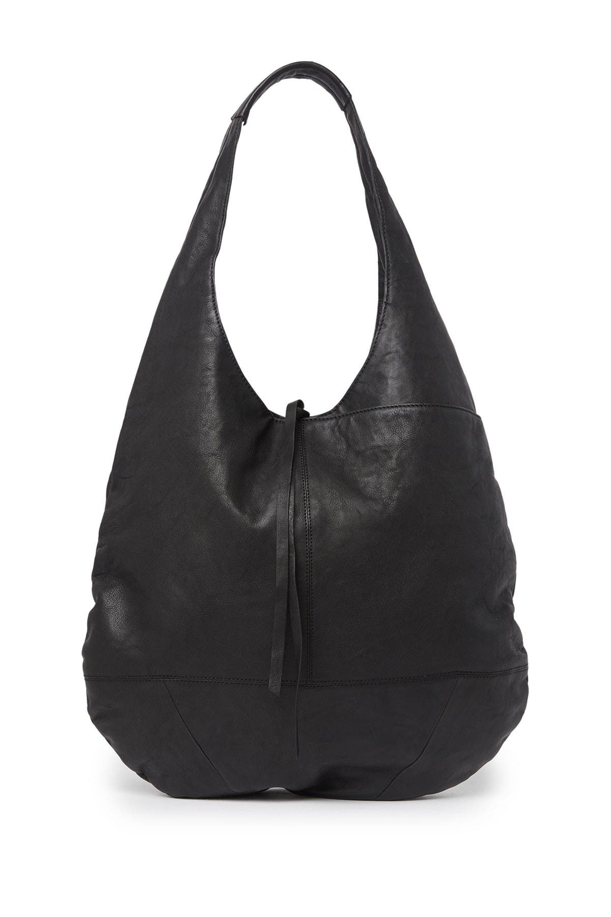 Lucky Brand Mia Leather Hobo Bag In Black 08