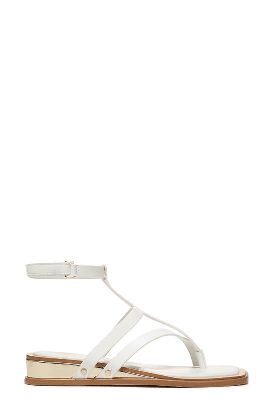 Franco Sarto Sybil Sandal In White Faux Leather | ModeSens