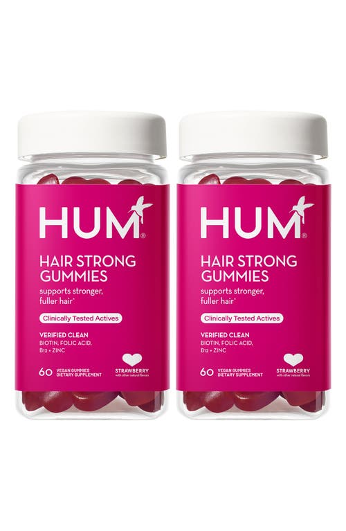 Hum Nutrition Hair Strong Vegan Gummies for Stronger & Fuller Hair Duo $52 Value