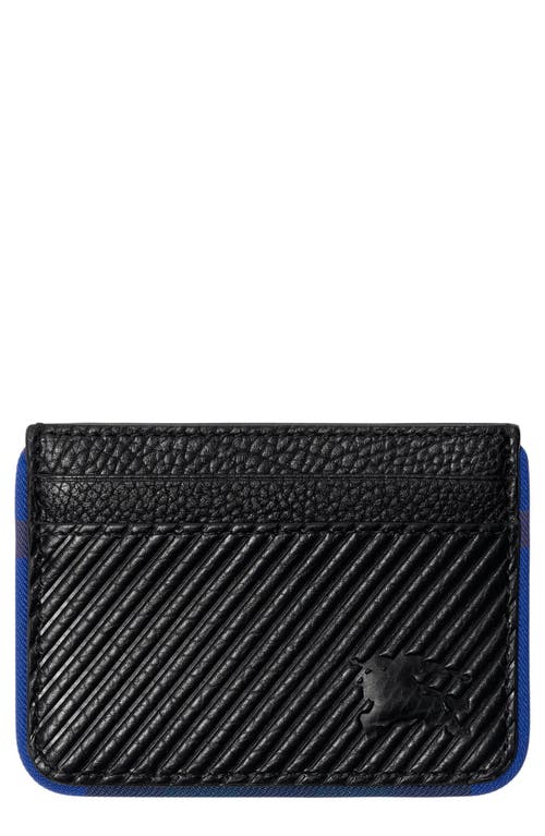 burberry Sandon Heritage Leather Card Case in Black at Nordstrom