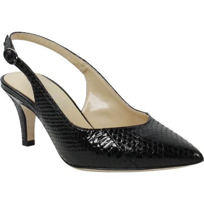 J. Renee Brisha Snake Embossed Slingback Pump
