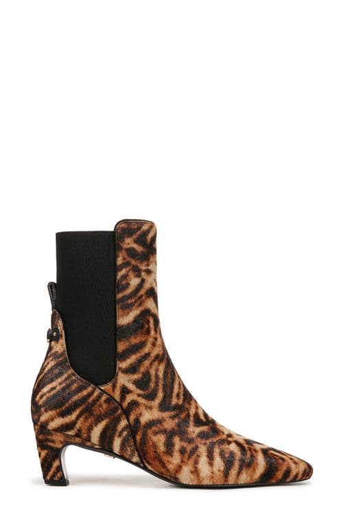 Shop Sam Edelman Margo Bootie In Brown Multi Calf Hair