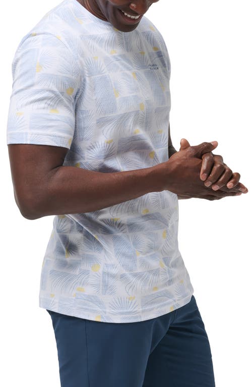 Shop Travismathew Cancel All Calls Palm Print T-shirt In White