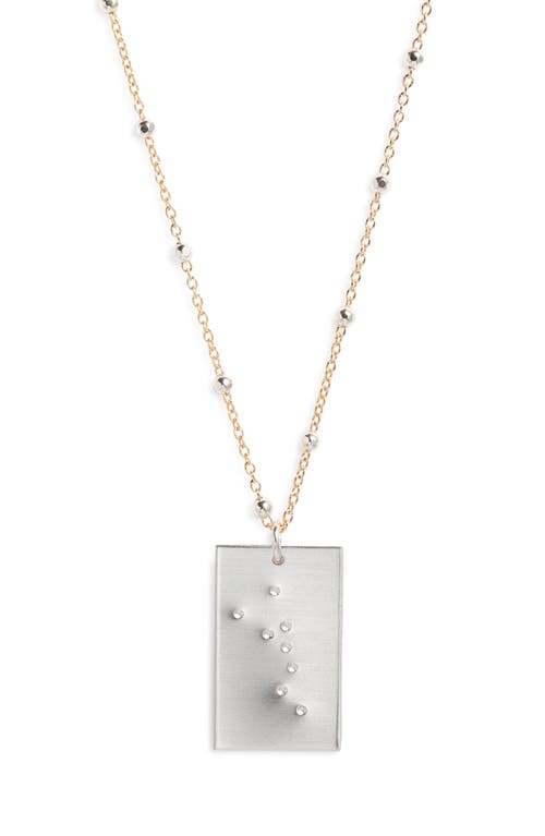 Set & Stones Zodiac Constellation Pendant Necklace in Silver - Taurus 