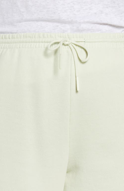 Shop Vince Essential Pull-on Cotton Sweat Shorts In Honeydew