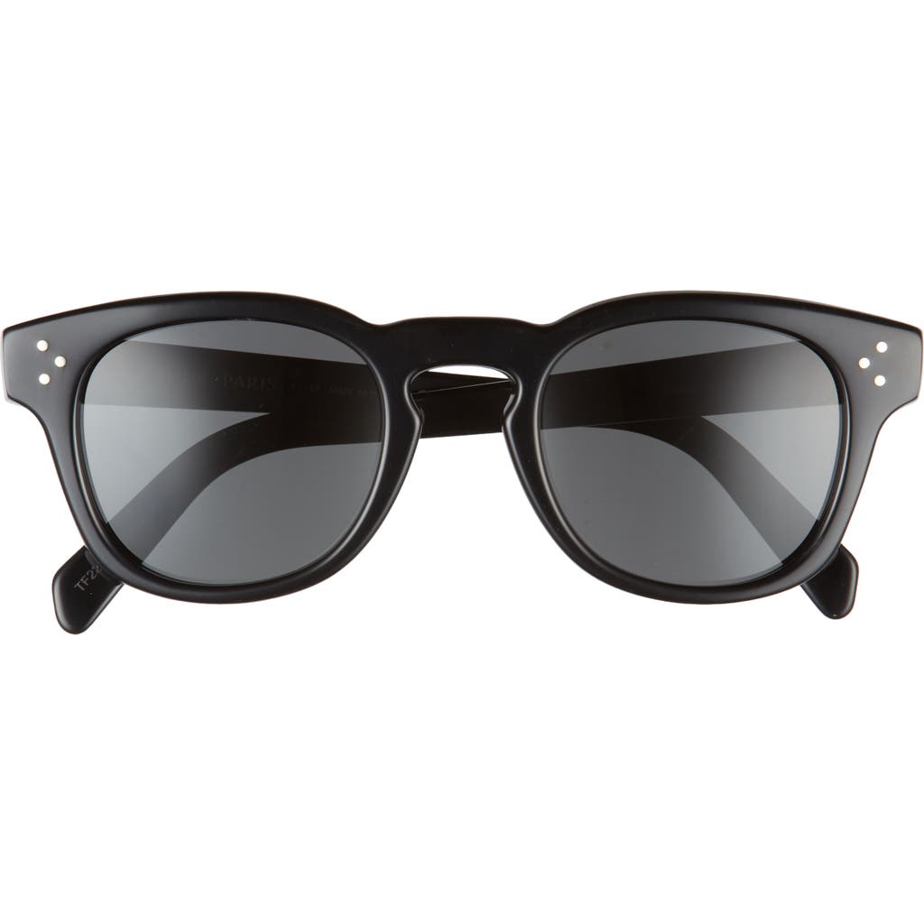 Celine Bold 3 Dots 49mm Square Sunglasses In Black
