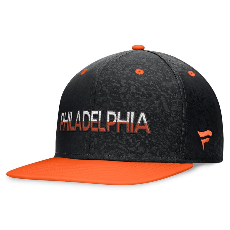 Shop Fanatics Branded Black/orange Philadelphia Flyers Authentic Pro Alternate Jersey Snapback Hat