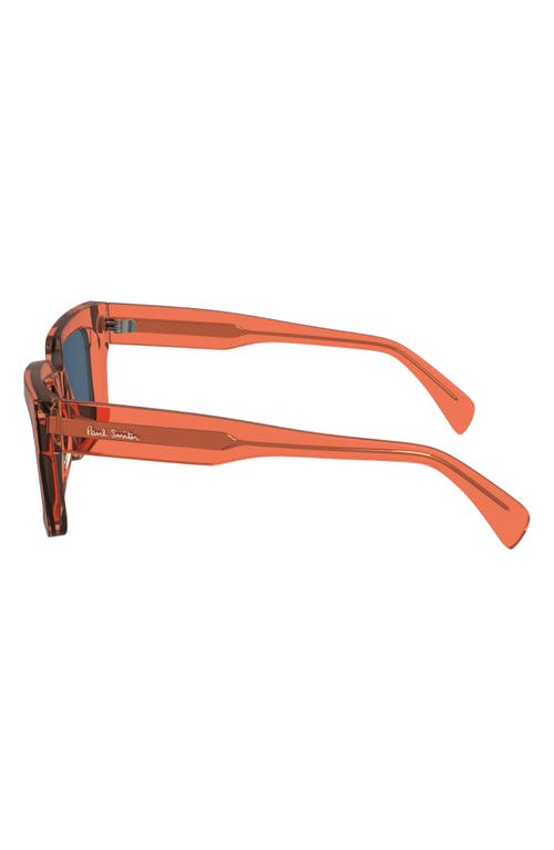 Shop Paul Smith Kenton 52mm Rectangular Sunglasses In Coral