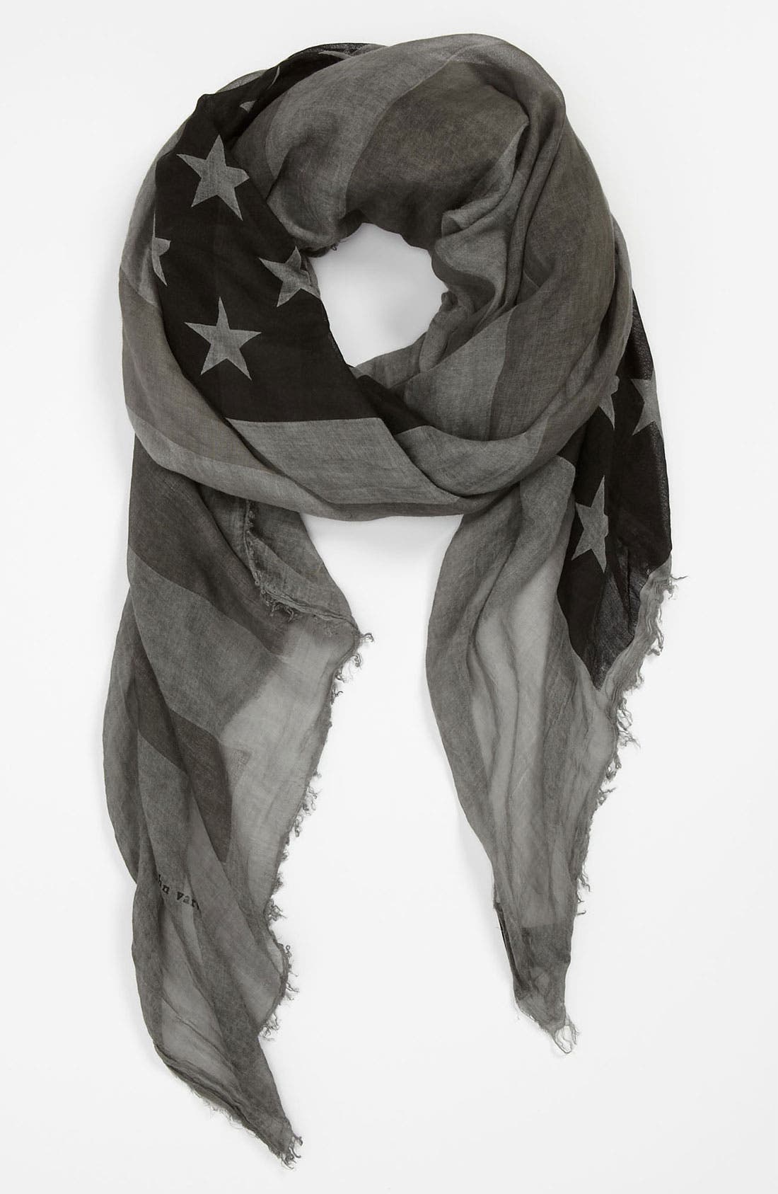 John Varvatos Collection Flag Print Scarf | Nordstrom