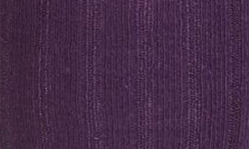 Memoi Soft Rib Knee High Socks In Blackberry