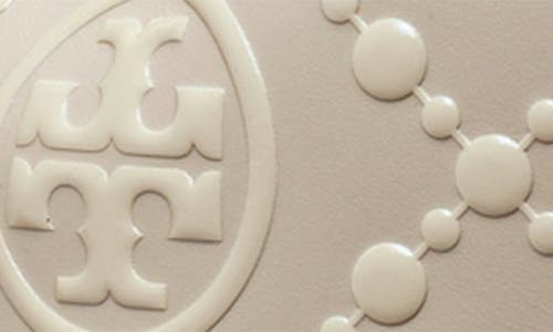 Tory Burch T Monogram Embossed Bucket Bag In Longan/new Cream