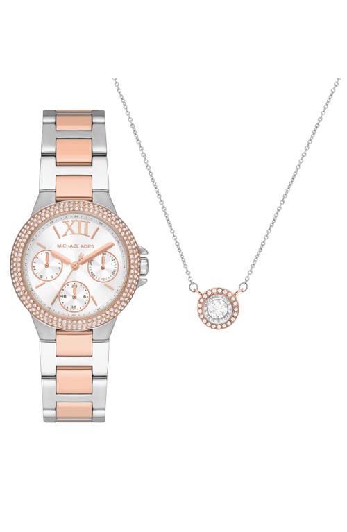 MICHAEL Michael Kors Camille Pavé Bracelet Watch & Necklace Set