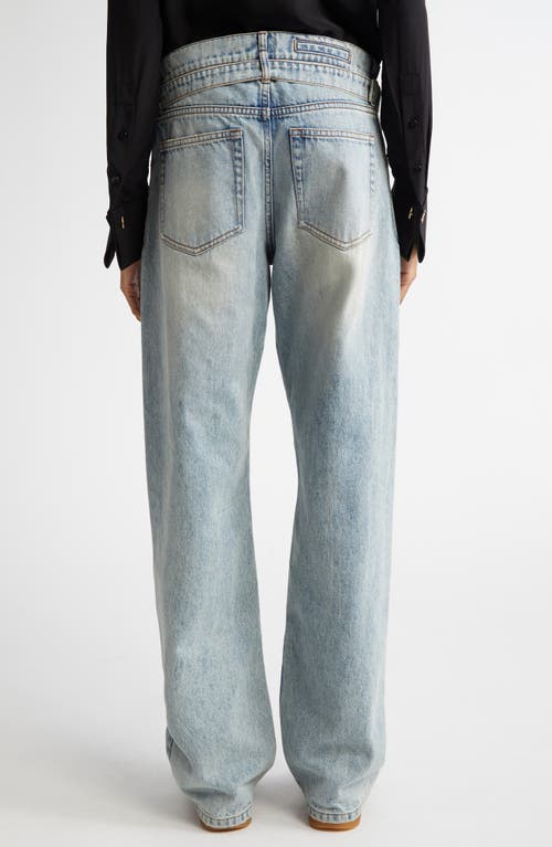 Shop Proenza Schouler Ellsworth Belted Boyfriend Jeans In Classic Wash