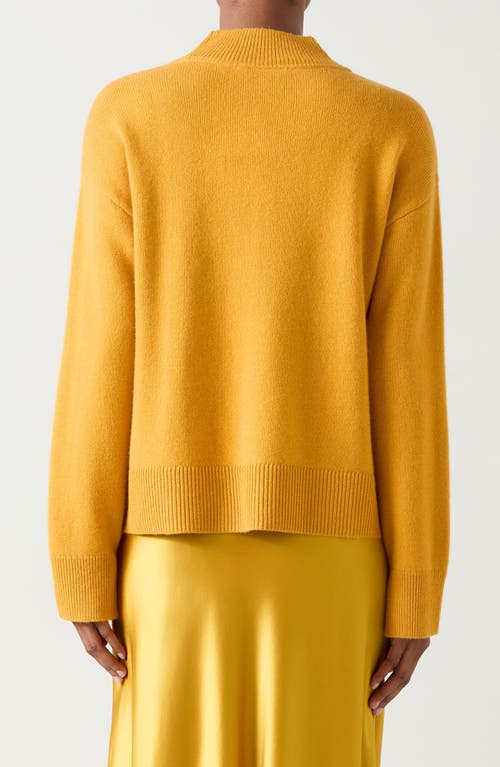 Shop Lk Bennett Zoe Mock Neck Sweater In Gold