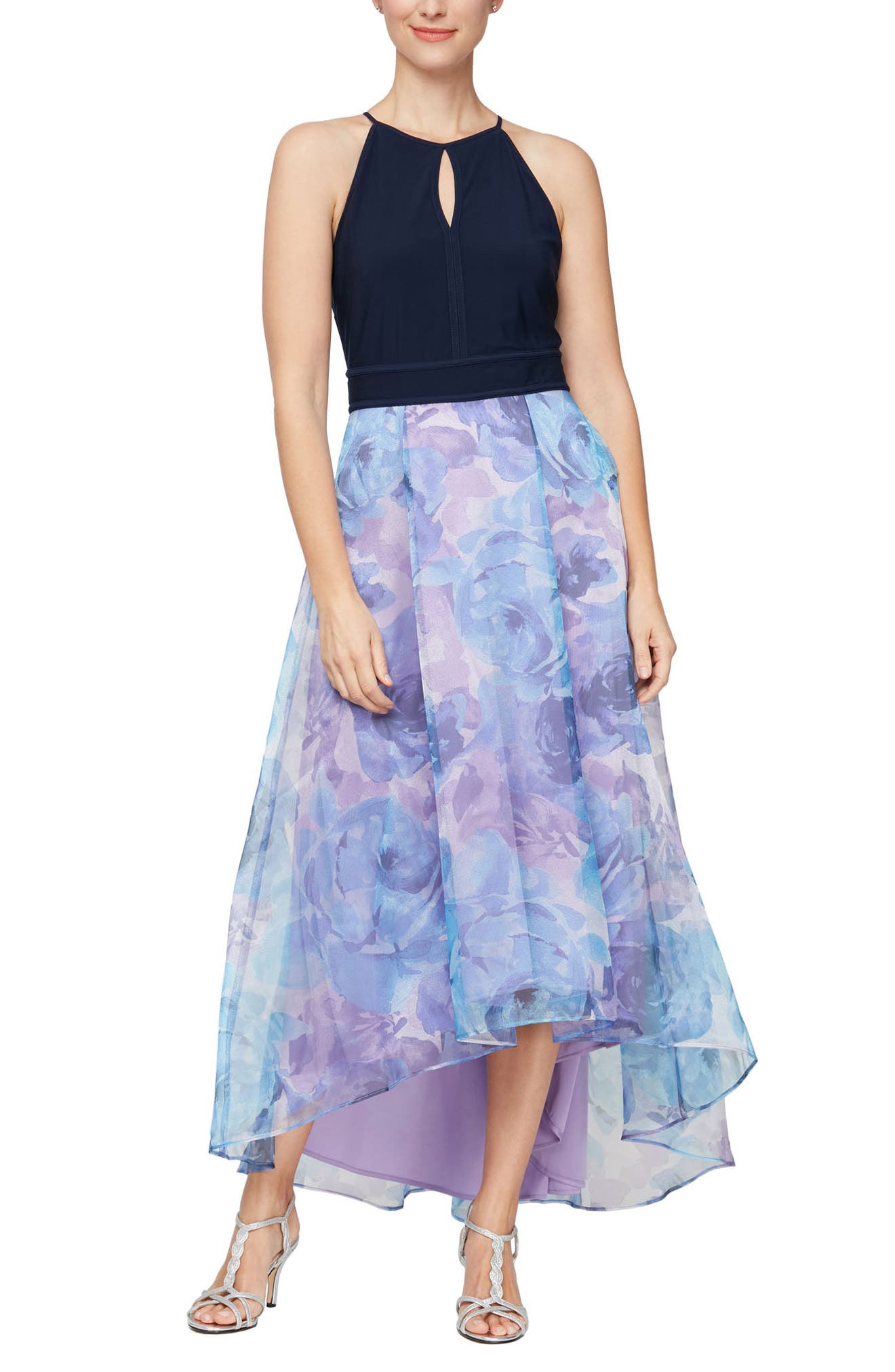 organza high low skirt