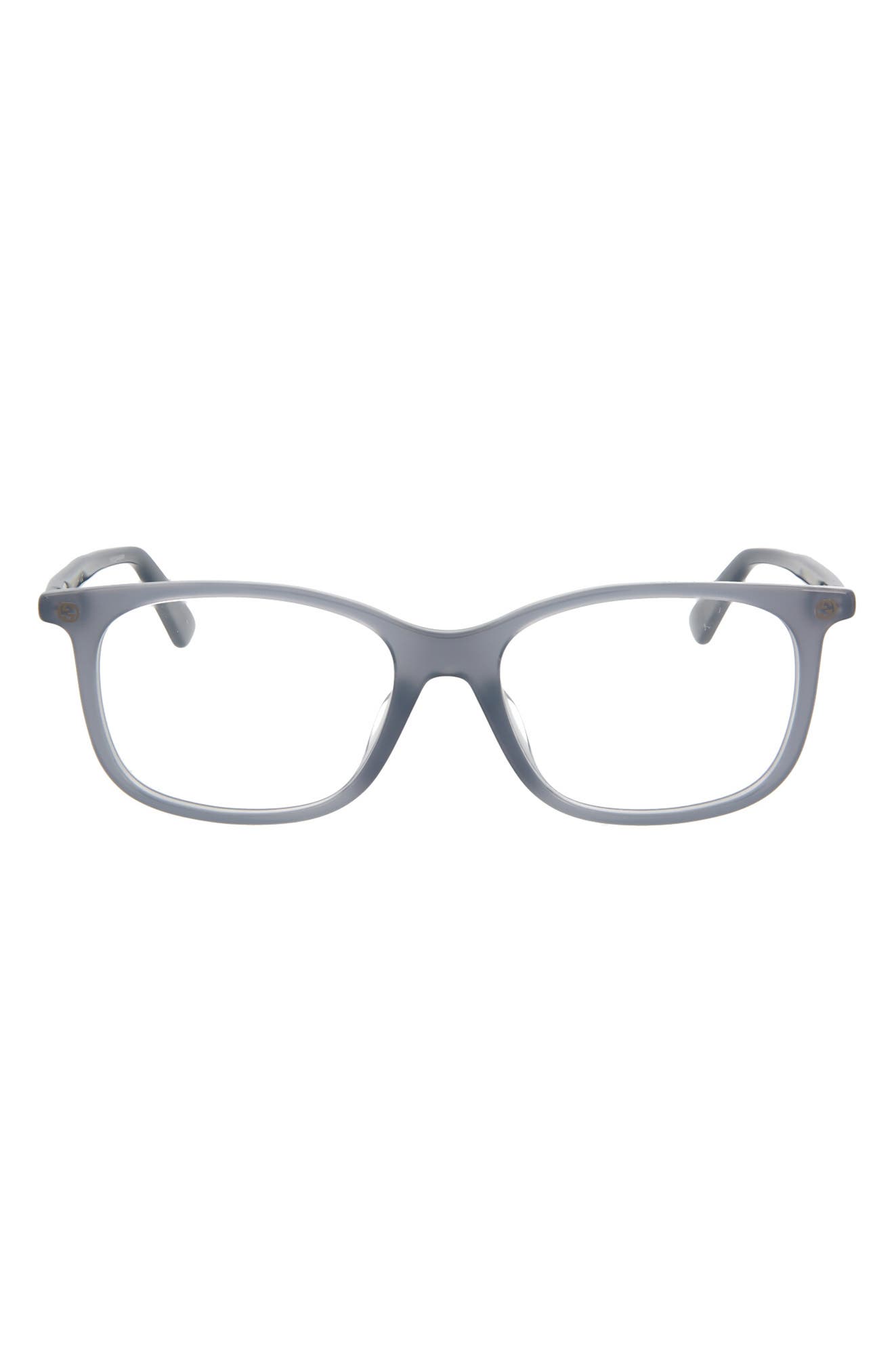 gucci 52mm rectangle optical glasses