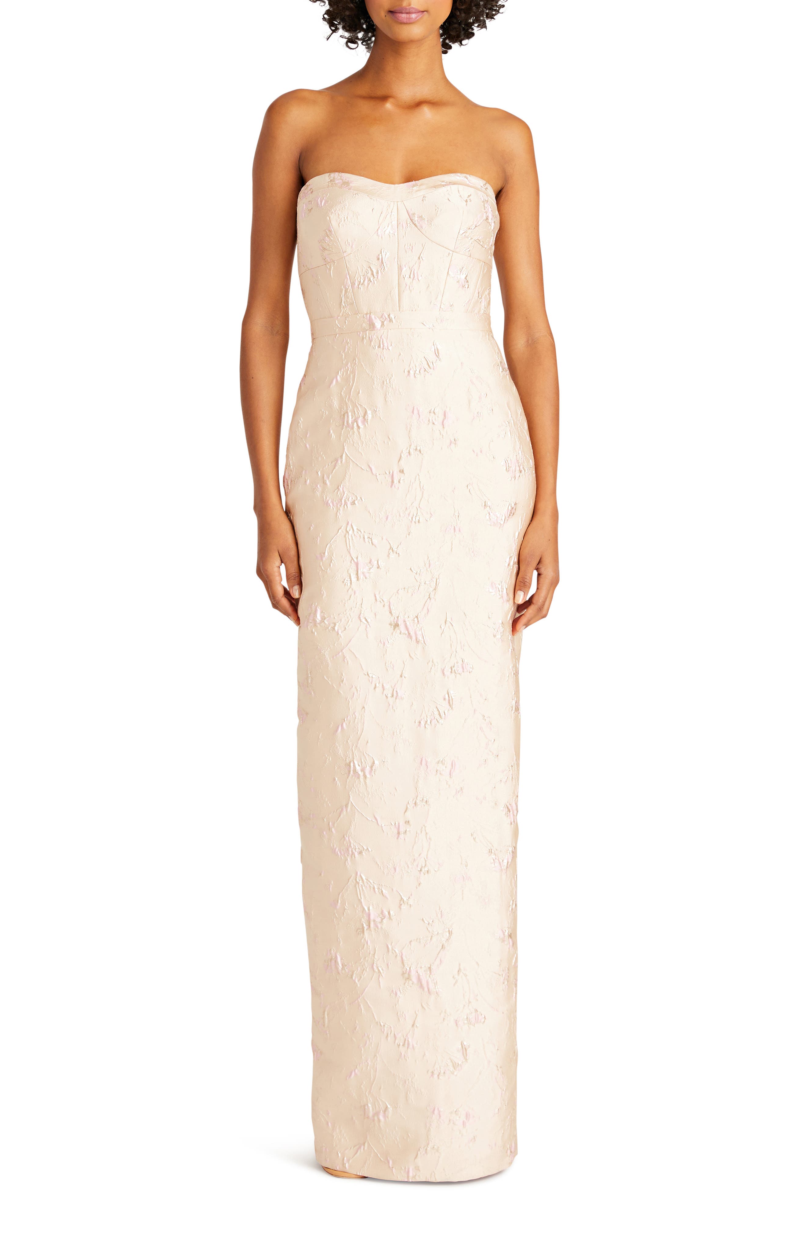 chinese dress ladies ML Monique Lhuillier Mylah Midi-Dress in Ivory