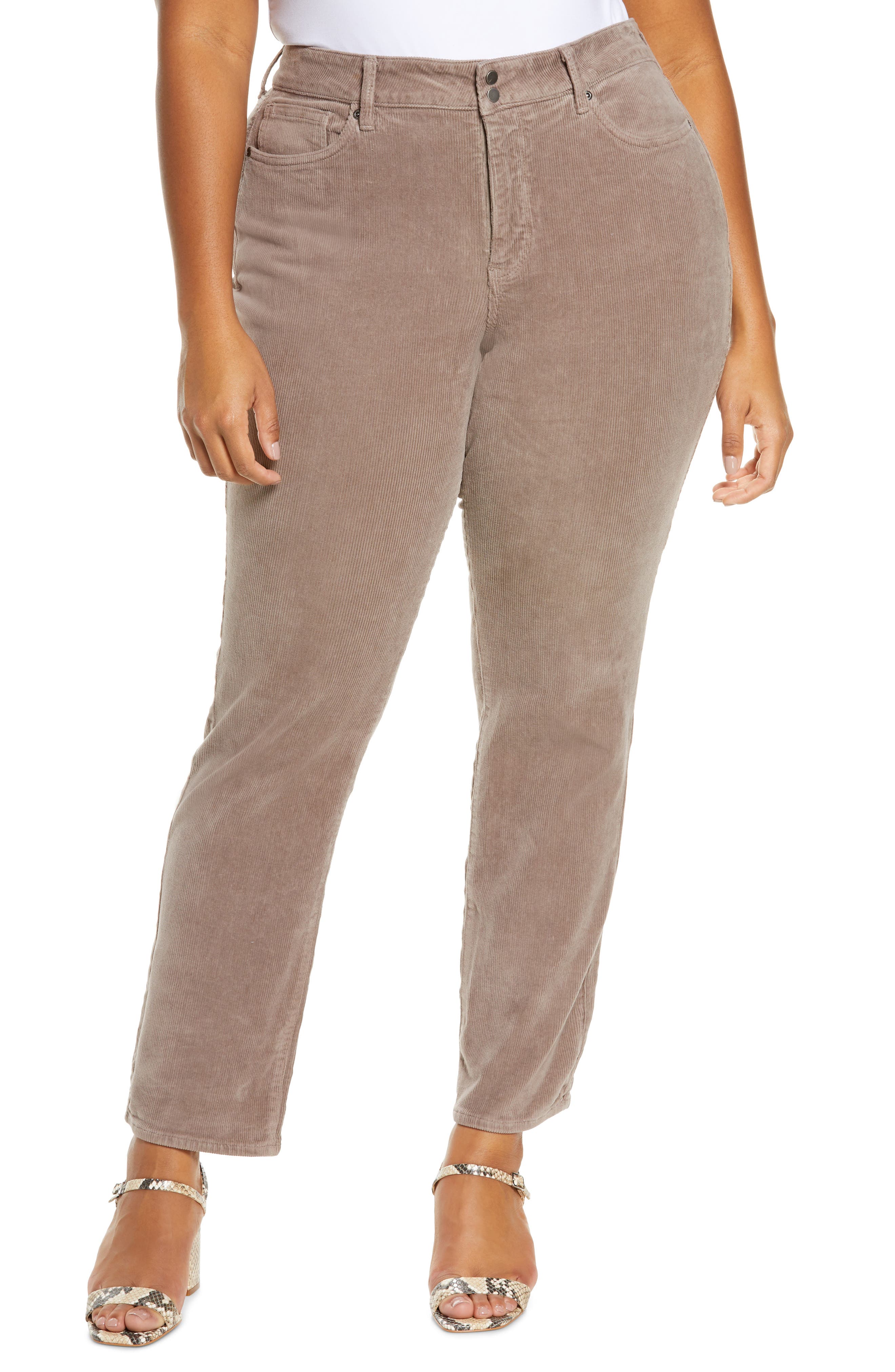 nydj marilyn stretch twill straight leg pants