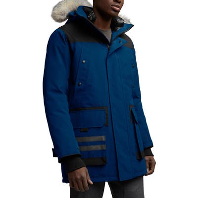 Canada Goose Erickson Down Parka With Genuine Coyote Fur Trim, Blue