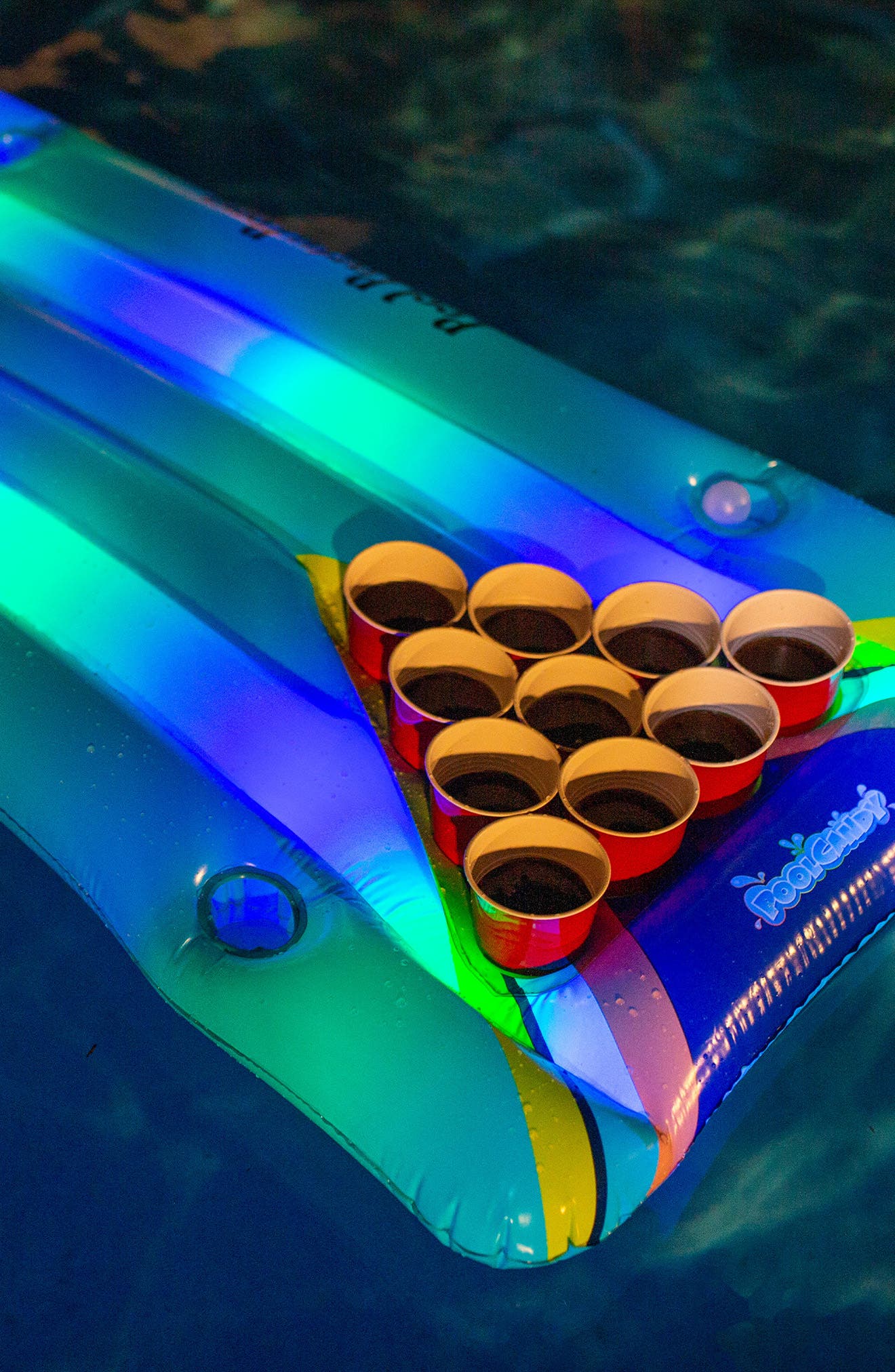 POOLCANDY Pool Party Pong LED Raft | Nordstromrack