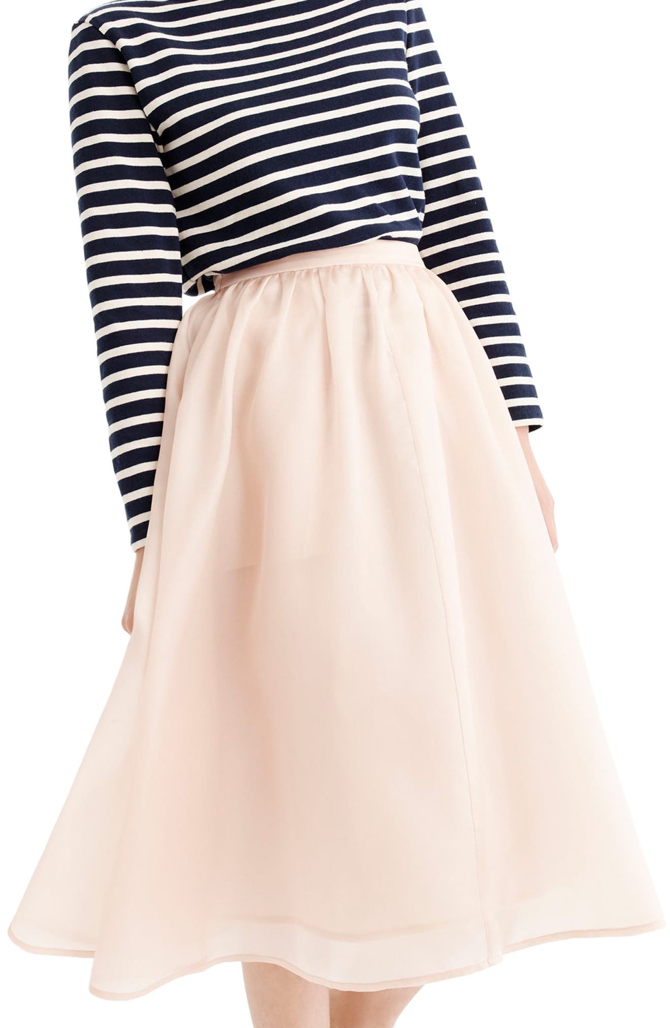 J.Crew Puffs Silk Organza Skirt Nordstrom