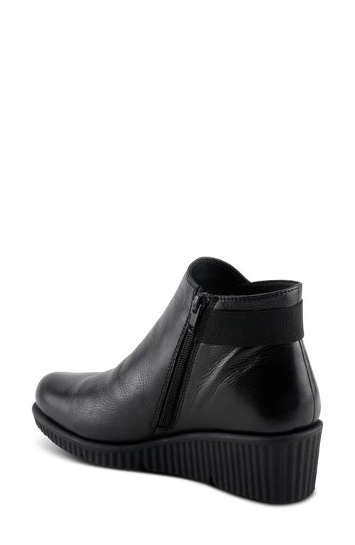 Shop Spring Step Abruzzo Platform Wedge Bootie In Black