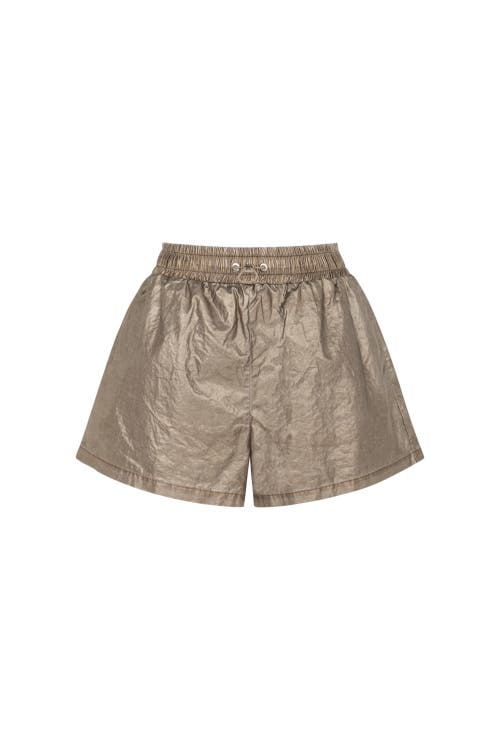 Nocturne Nylon Mini Shorts in Rust/copper at Nordstrom