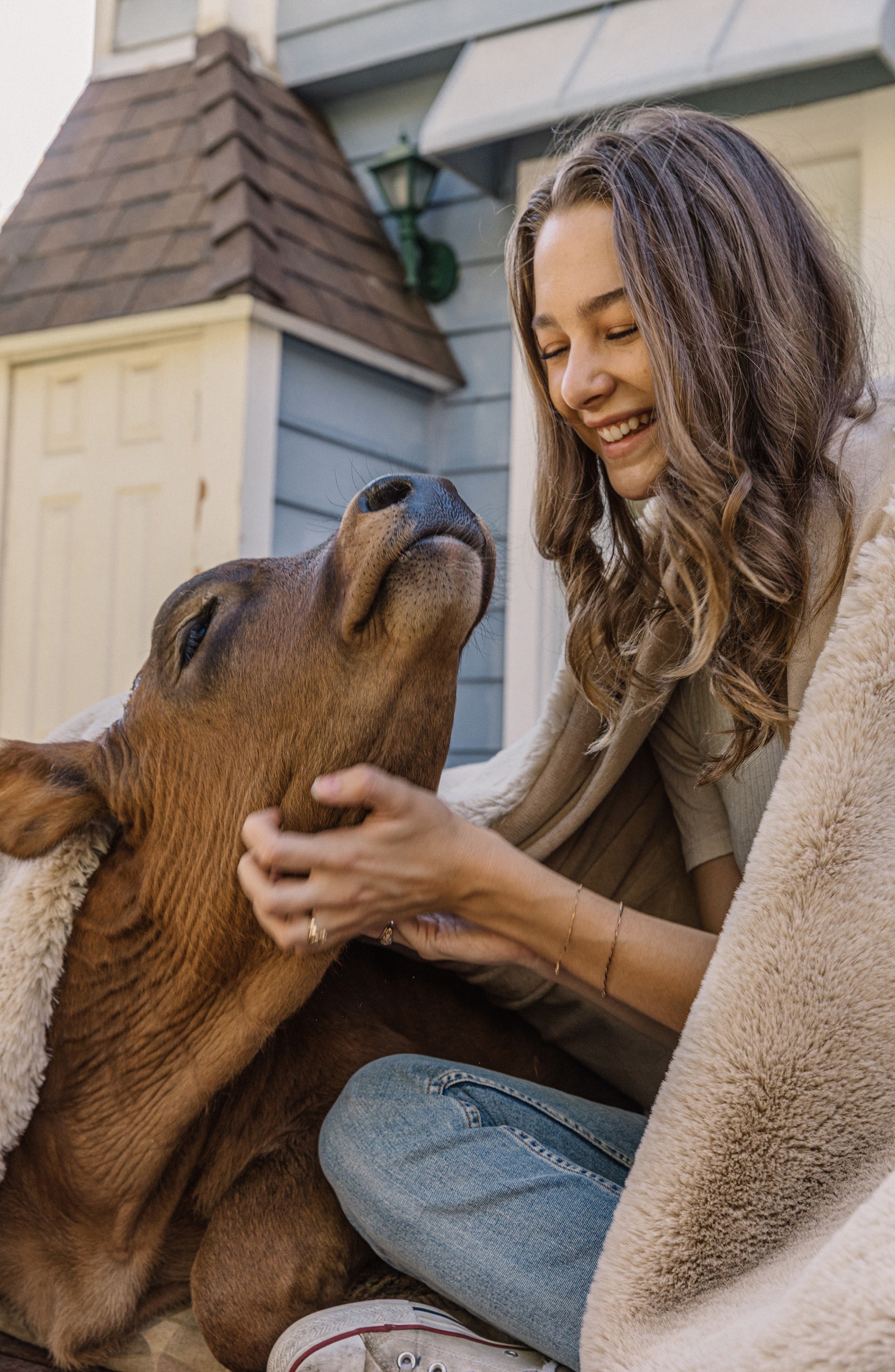 UnHide The Marshmallow 2.0 Medium Faux Fur Throw Blanket Nordstrom