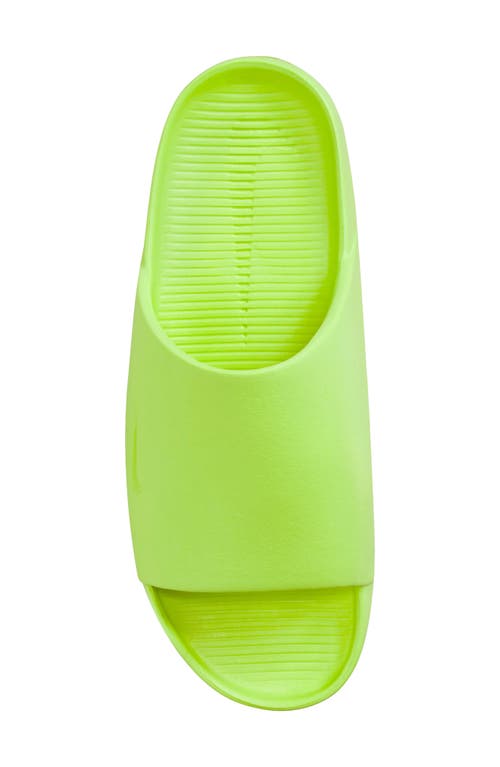 Shop Nike Calm Slide Sandal In Volt/volt