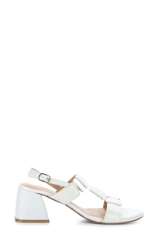 Bos. & Co. Glow Slingback Sandal In White Patent