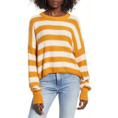 Billabong Til Sunset Stripe Sweater, Yellow