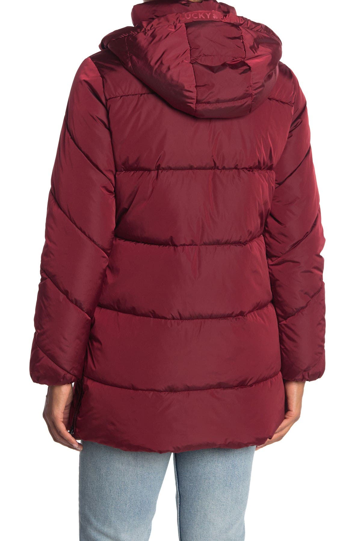 lucky brand missy hooded puffer jacket