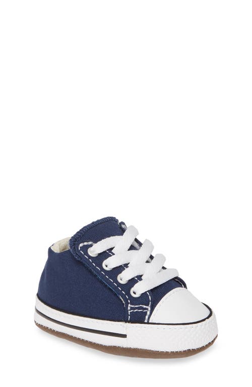 Shop Converse Chuck Taylor® All Star® Cribster Canvas Crib Shoe In Navy/natural Ivory/white