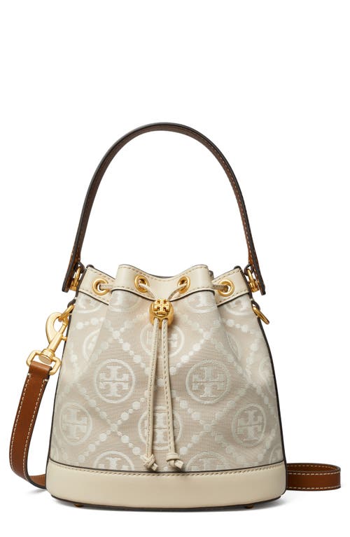 Tory Burch T Monogram Bucket Bag in Ivory at Nordstrom