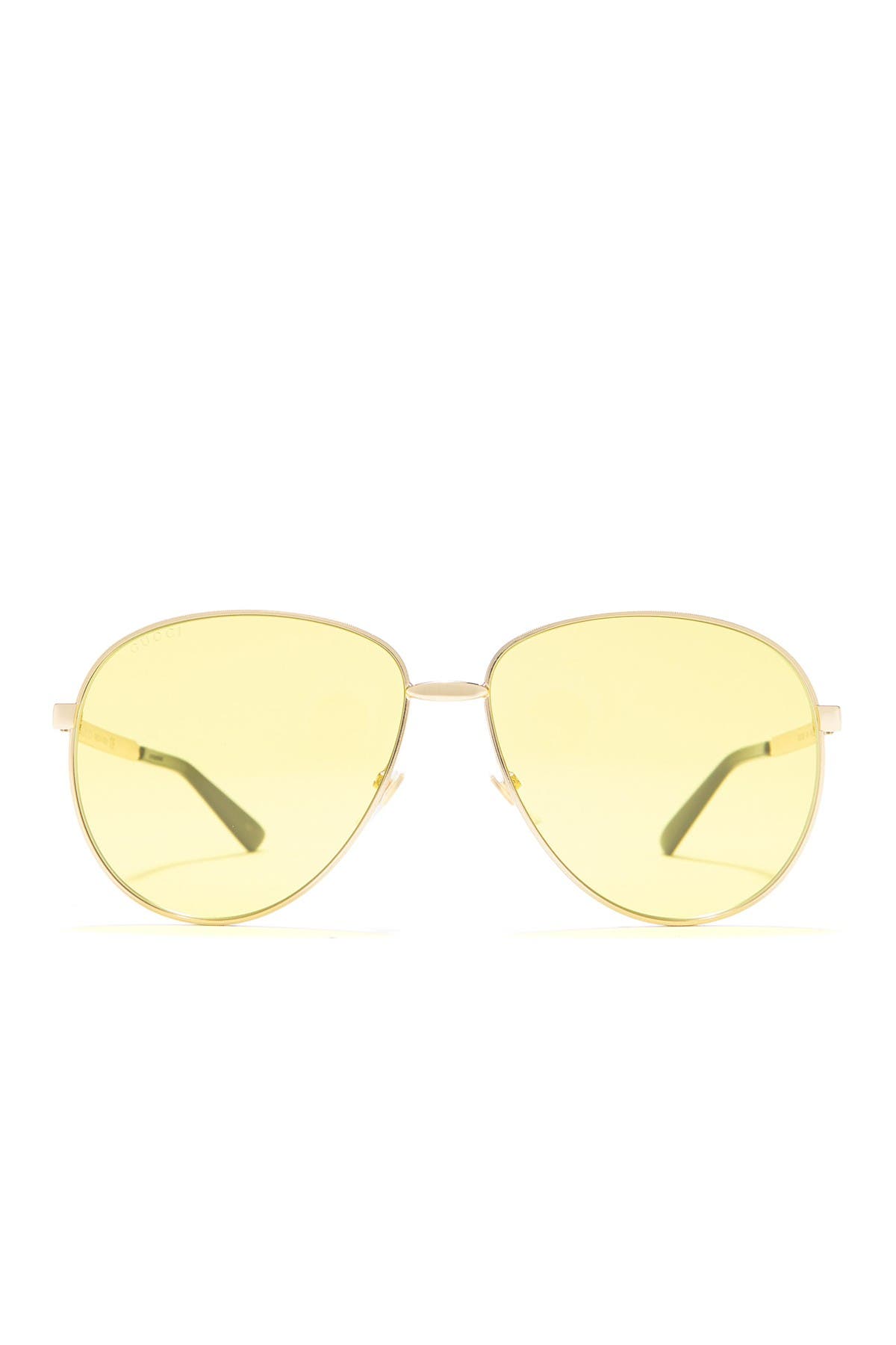 gucci yellow aviators